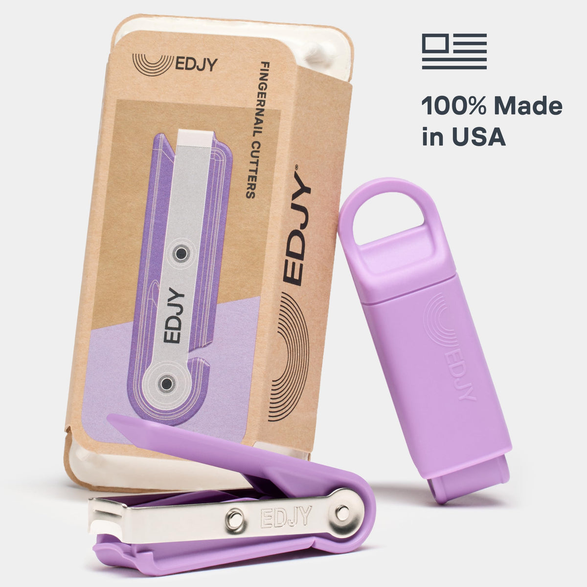 Détail de la lame en acier inoxydable du coupe-ongles EDJY