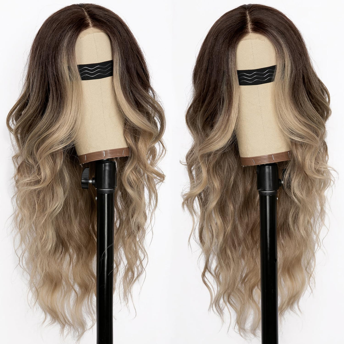 Détail de la ligne de cheveux en dentelle de la perruque AISI HAIR