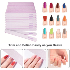 Détail de la lime à ongles AhaTopia montrant la texture 100 Grit