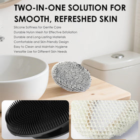 Détail de la maille en nylon du gant de bain INNERNEED