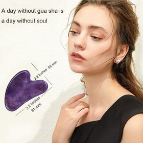 Détail de la pierre jade du Gua Sha Ditind