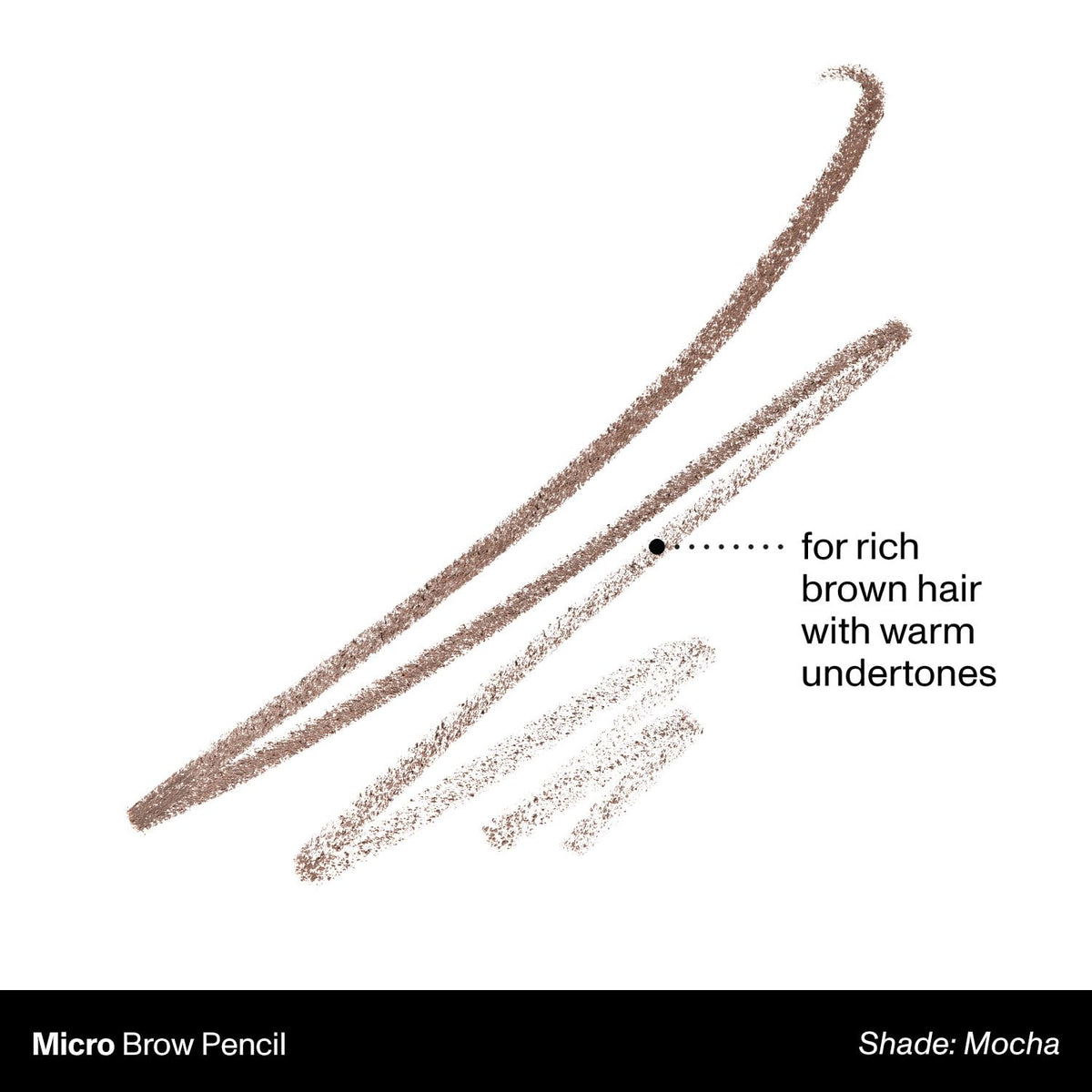Détail de la pointe du crayon à sourcils MORPHE Micro Dual