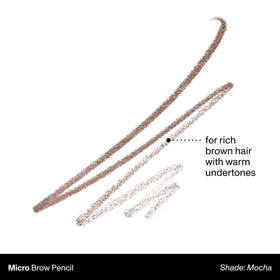 Détail de la pointe du crayon à sourcils MORPHE Micro Dual