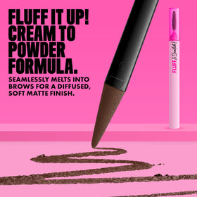 Détail de la pointe en éponge du crayon à sourcils NYX Fluff & Snatch
