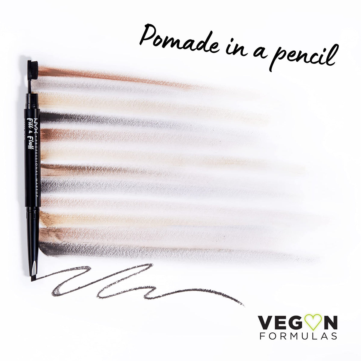 Détail de la pointe en forme de goutte du crayon à sourcils NYX
