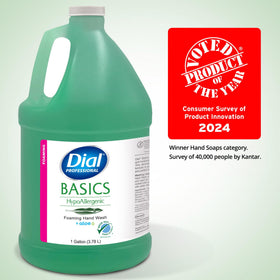Détail de la pompe de Dial Gel Moussant Hypoallergénique