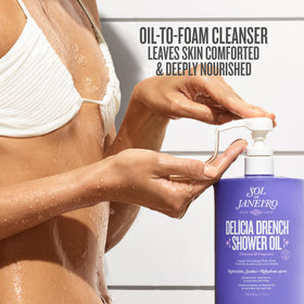 Détail de la pompe de l'huile de douche Delícia Drench 1L