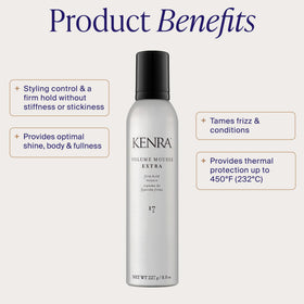 Détail de la pompe de la mousse Kenra Volume Extra 17