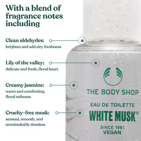Détail de la pompe du flacon Eau de Toilette White Musk