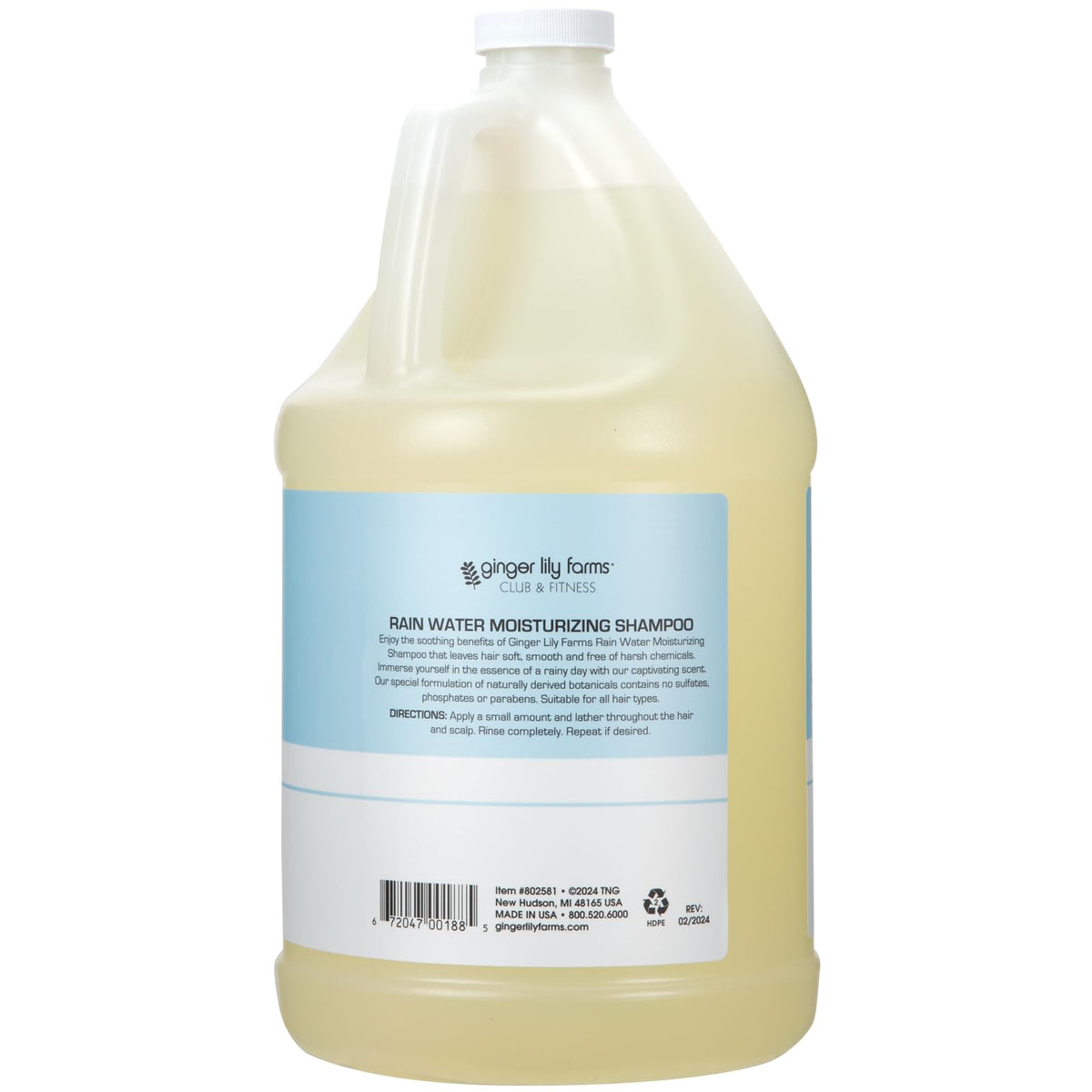 Détail de la pompe du shampooing hydratant Ginger Lily Farms