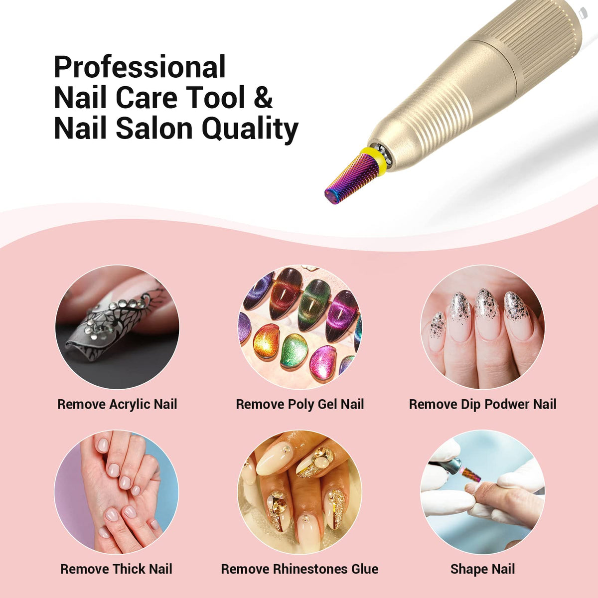 Détail de la surface des Fraises à Ongles MelodySusie 5 en 1