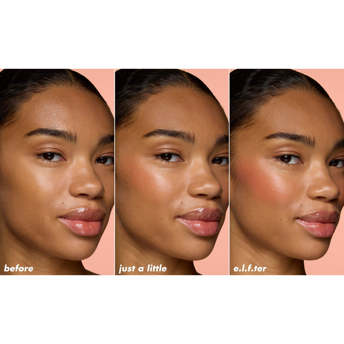 Détail de la texture crémeuse du blush e.l.f.
