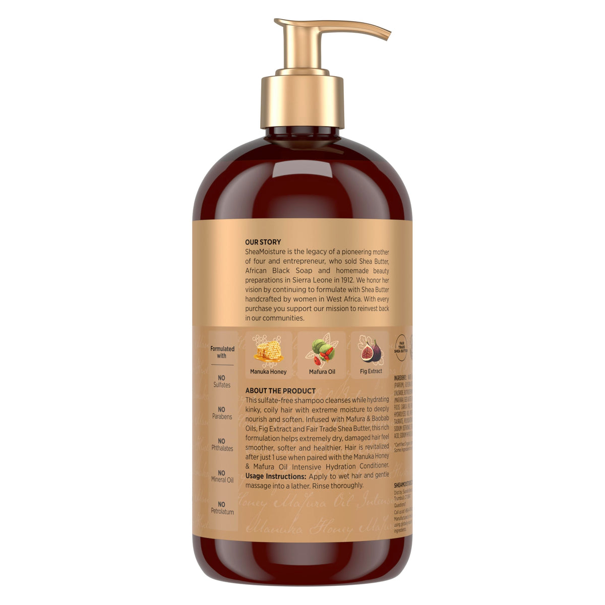 Détail de la texture crémeuse du Shampooing Shea Moisture