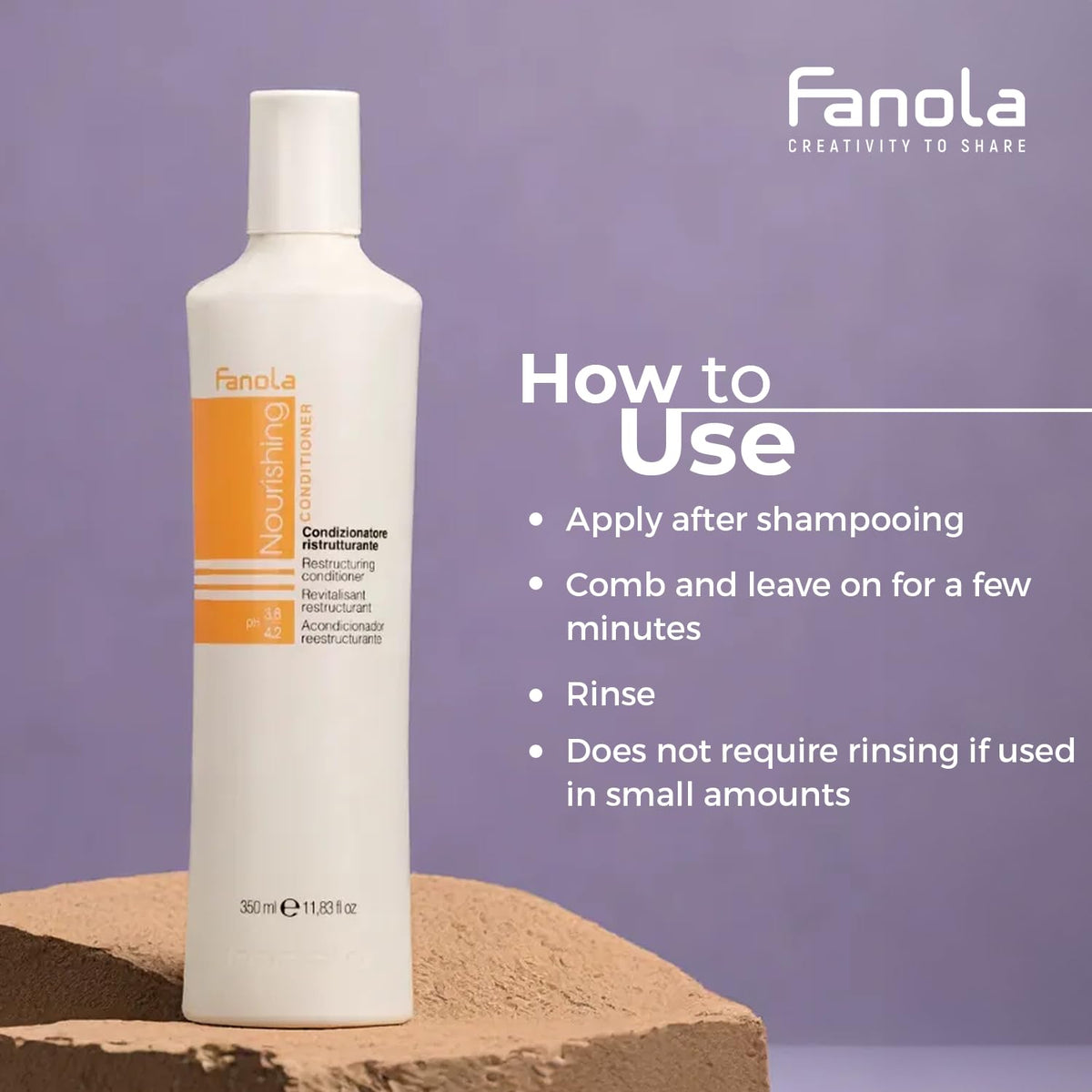 Détail de la texture de l'après-shampooing Fanola Nutri Care