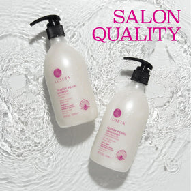 Détail de la texture de l'après-shampooing L LUSETA