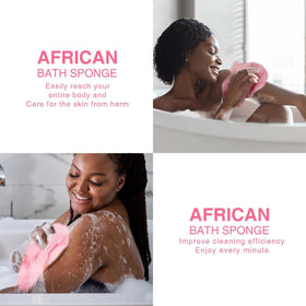 Détail de la texture de l'éponge de bain africaine UJFQBH
