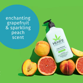 Détail de la texture de la crème corps Hempz