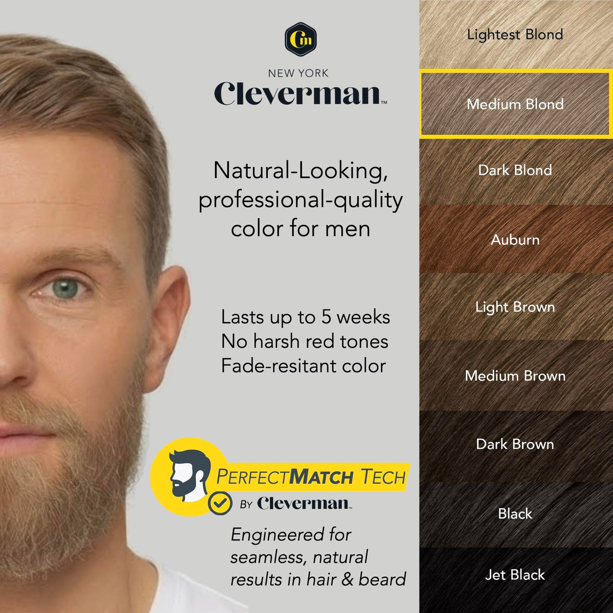 Détail de la texture de la crème de teinture CLEVERMAN