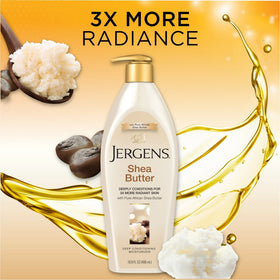 Détail de la texture de la crème hydratante Jergens