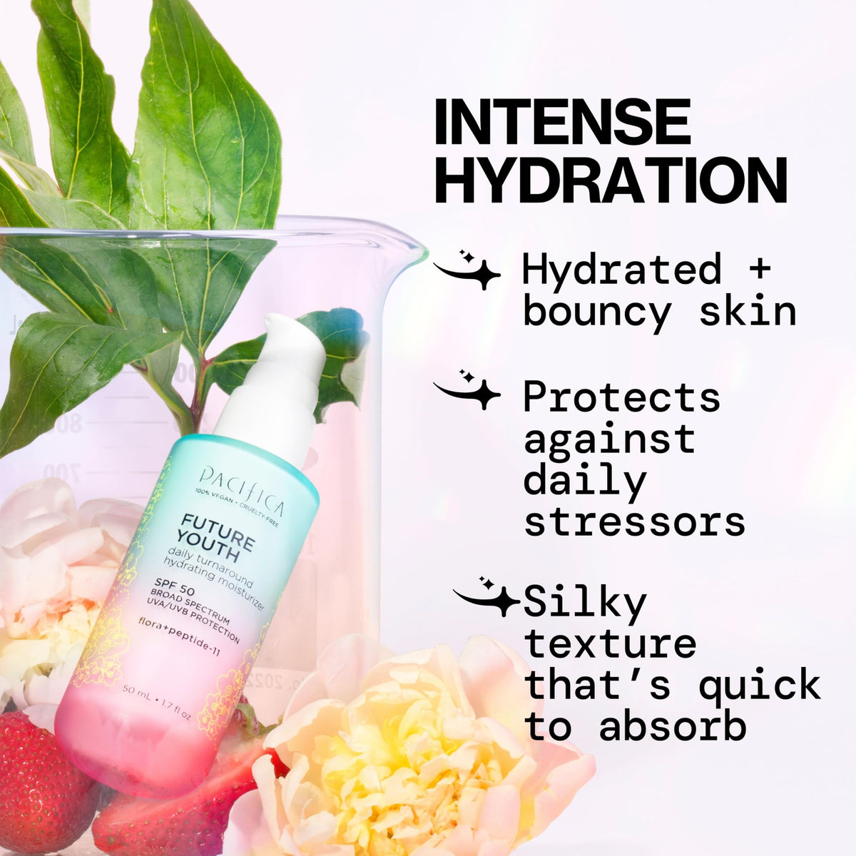 Détail de la texture de la Crème Hydratante Pacifica