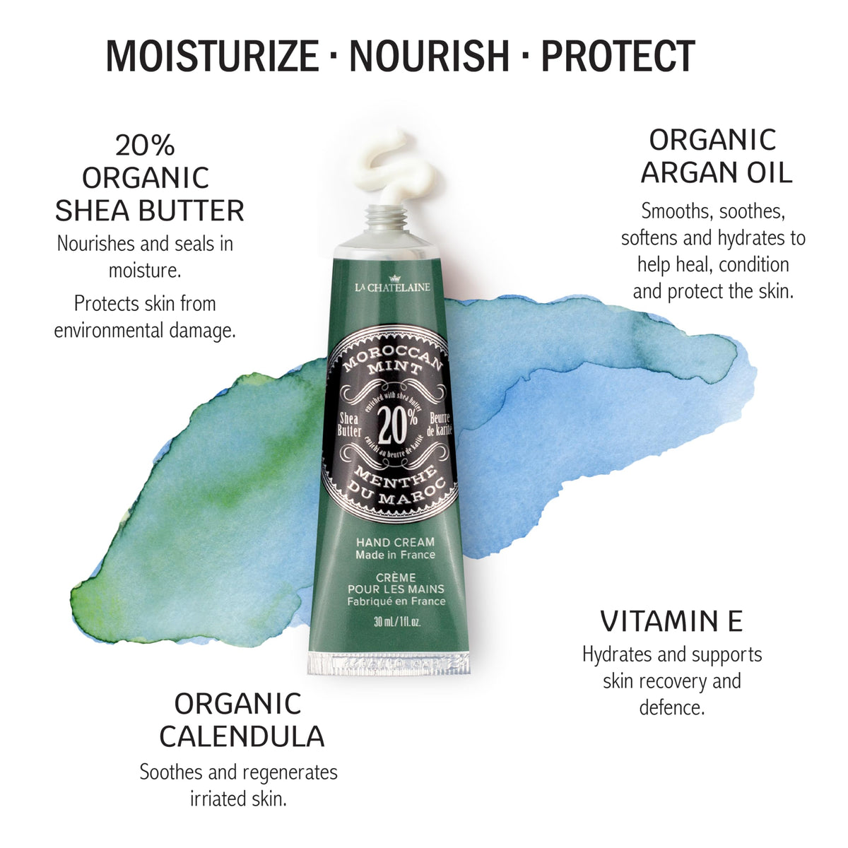 Détail de la texture de la crème mains La Chatelaine