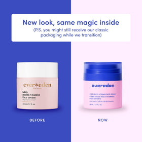 Détail de la texture de la crème visage Evereden pour enfants