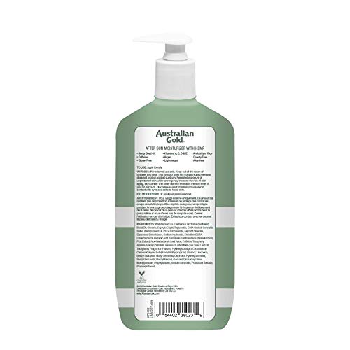 Détail de la texture de la lotion Après-Soleil Australian Gold