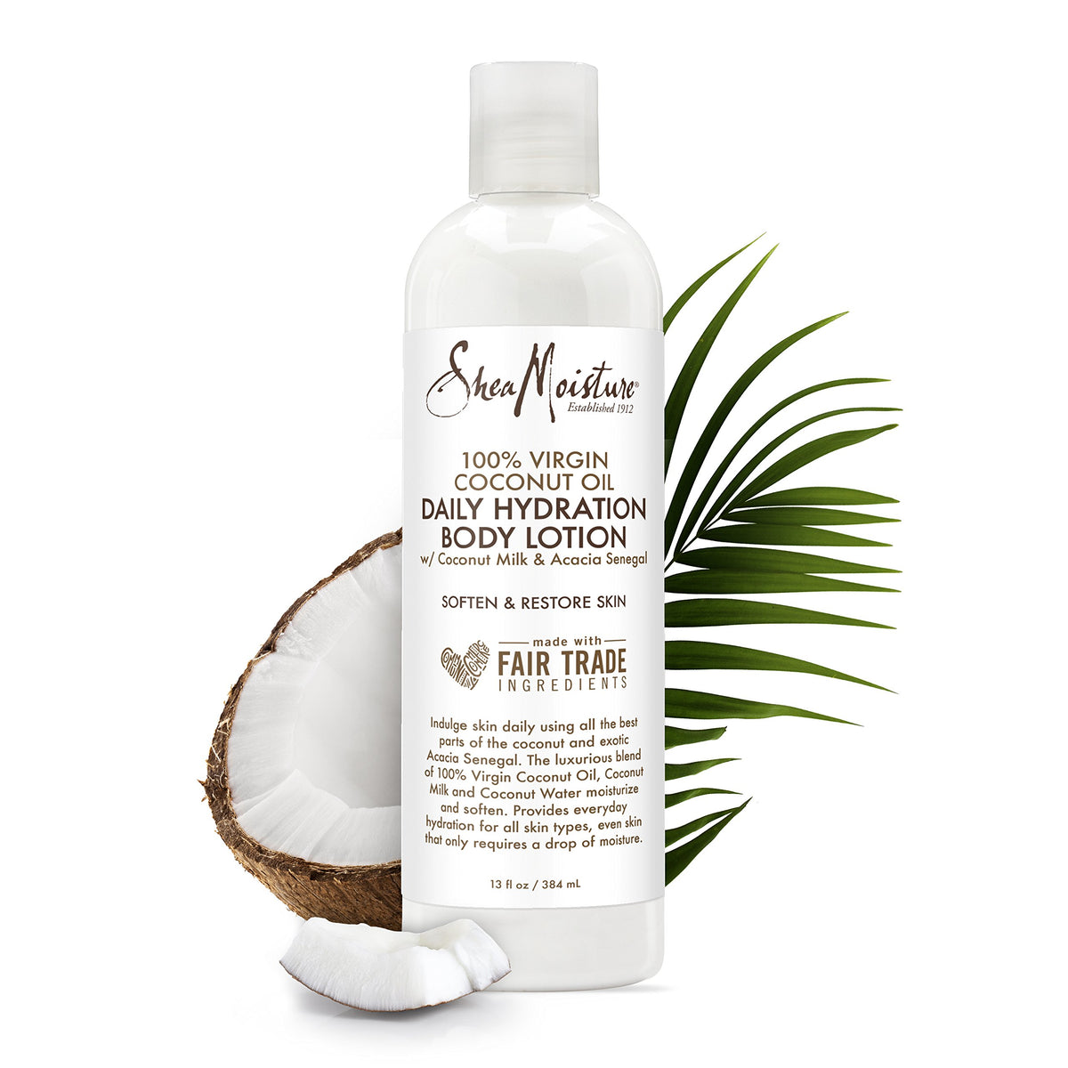 Détail de la texture de la lotion hydratante Shea Moisture