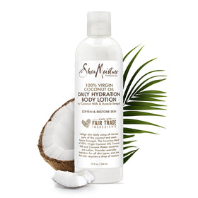 Détail de la texture de la lotion hydratante Shea Moisture