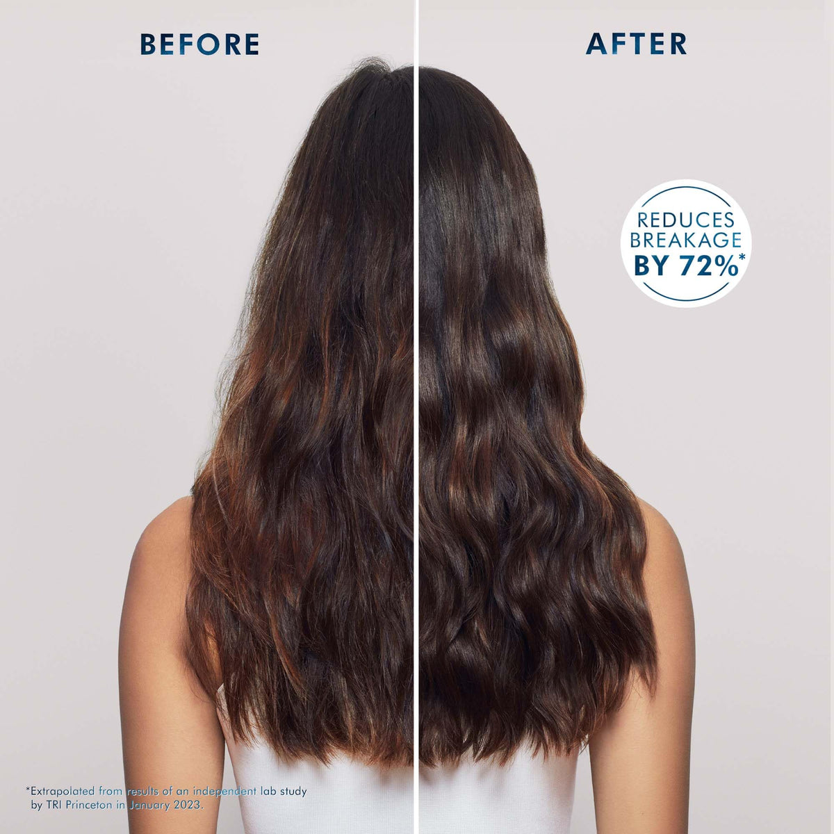 Détail de la texture de la lotion lissante Moroccanoil