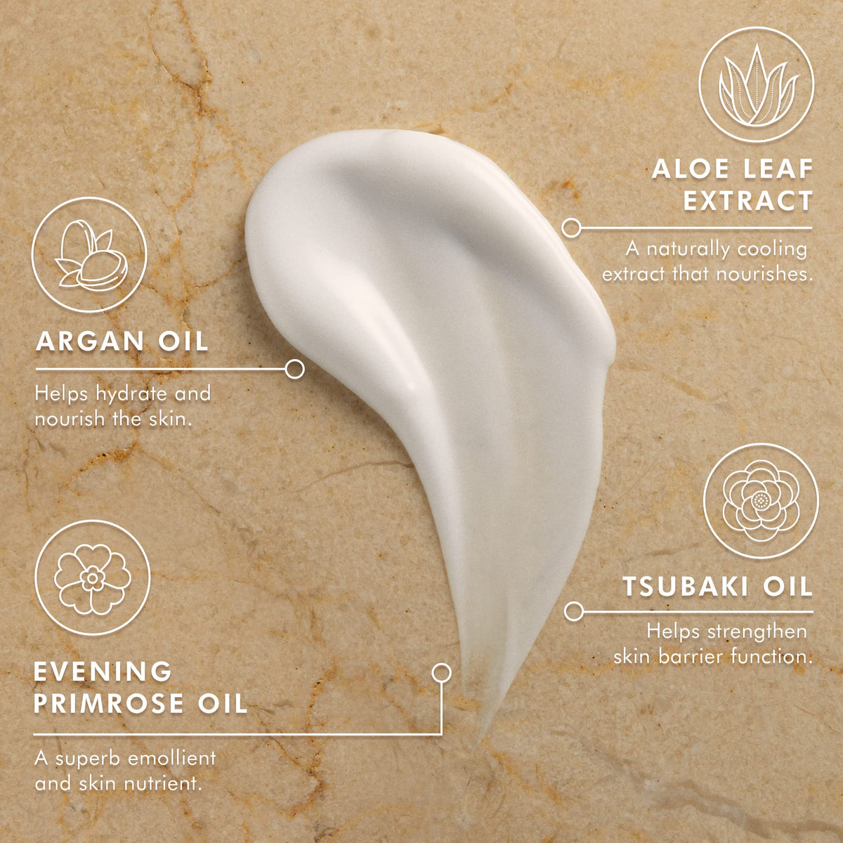 Détail de la texture de la lotion Moroccanoil