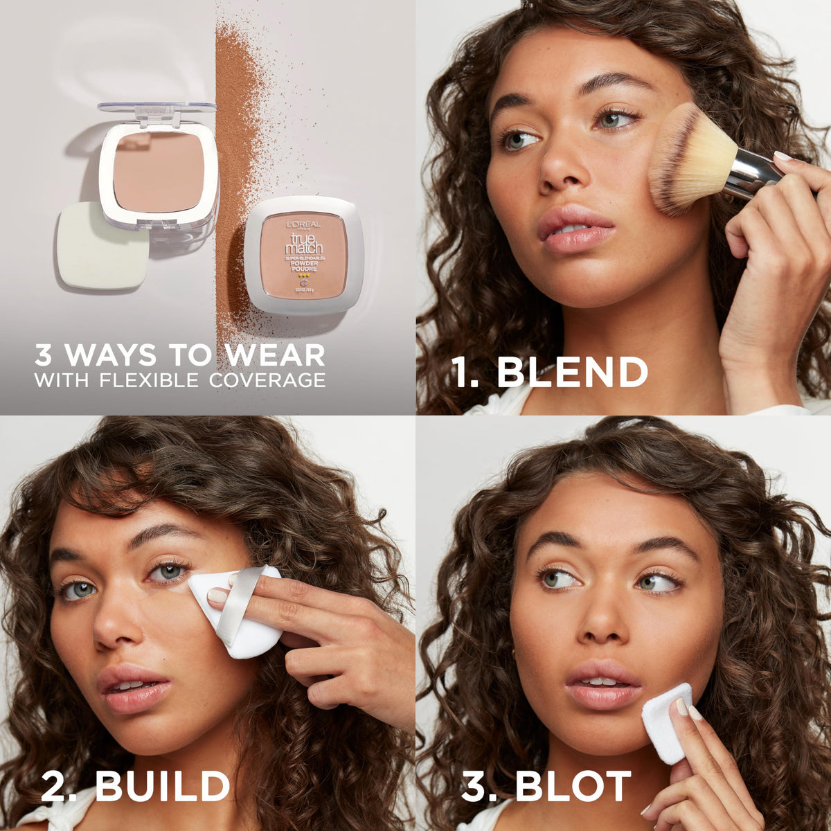 Détail de la texture de la poudre L'Oreal Paris True Match
