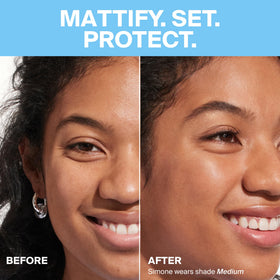 Détail de la texture de la poudre (Re)setting SPF 35 de Supergoop!