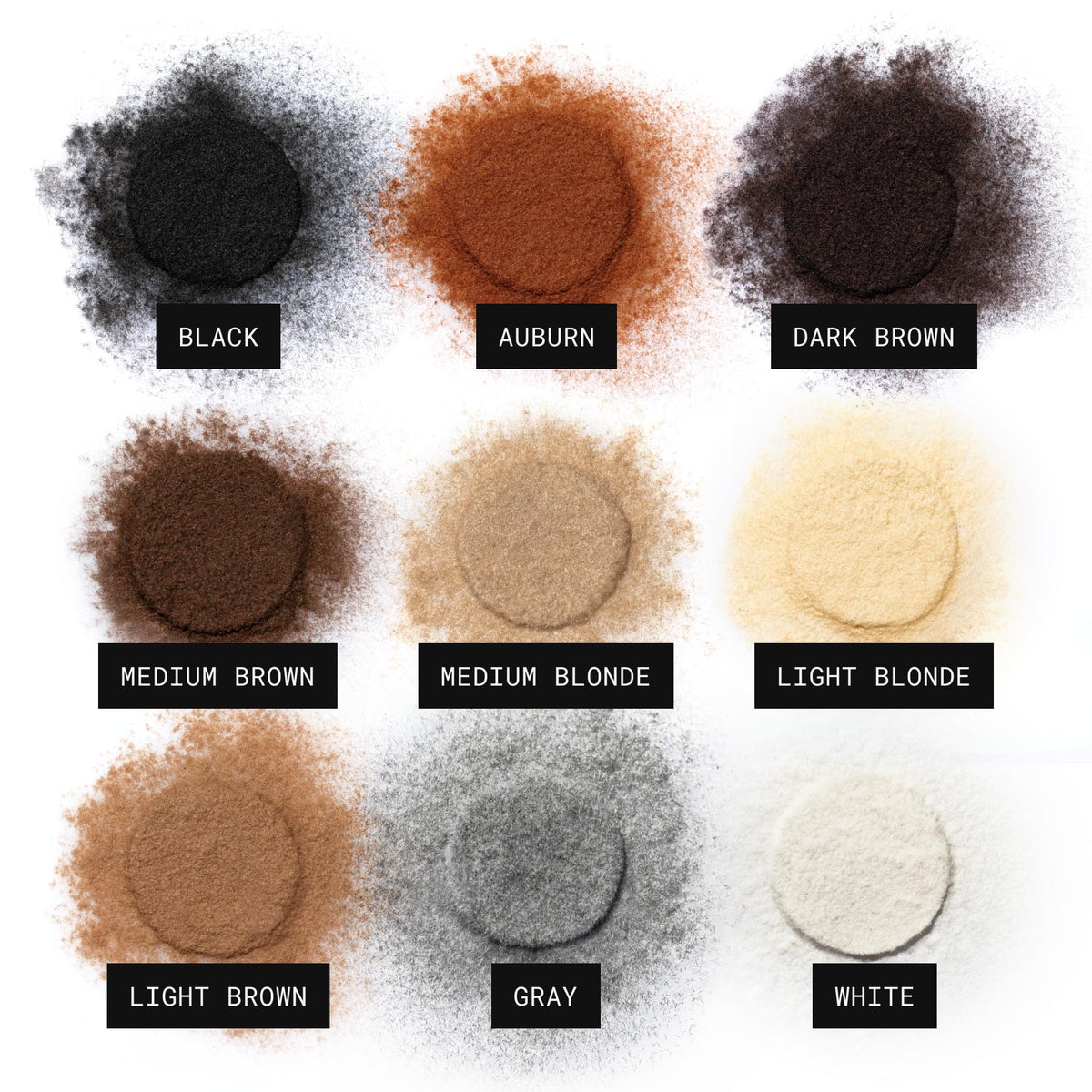 Détail de la texture des Fibres Capillaires Toppik