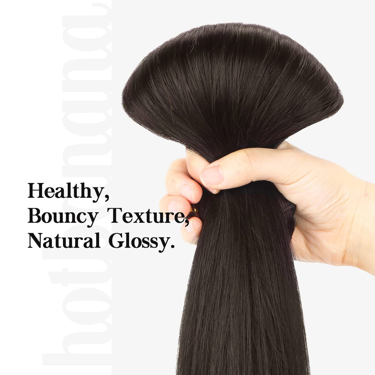 Détail de la texture douce des extensions hotbanana