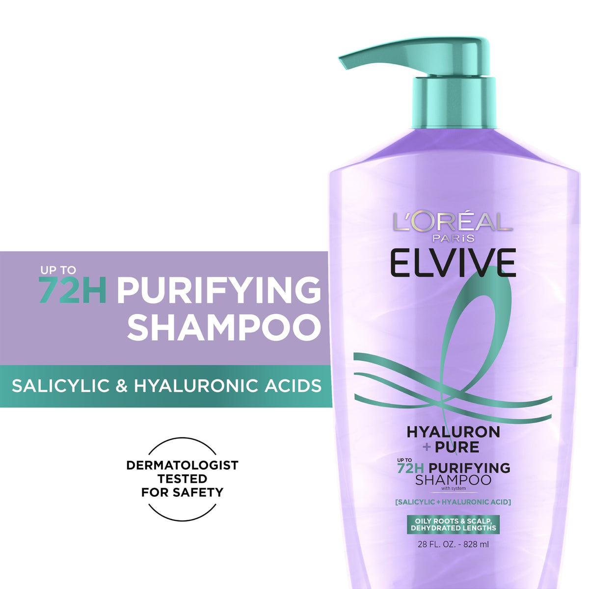 Détail de la texture du shampoing Elvive Hyaluron + Pure
