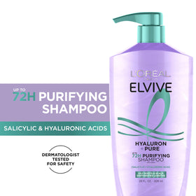 Détail de la texture du shampoing Elvive Hyaluron + Pure