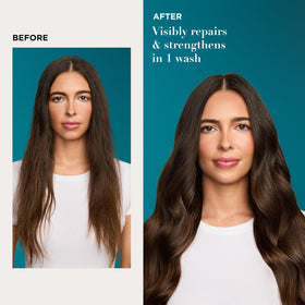 Détail de la texture du shampooing OGX à l'huile d'argan