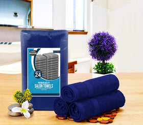 Détail de la texture en coton des serviettes Utopia
