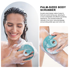 Détail de la texture en silicone de la brosse exfoliante INNERNEED