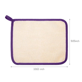 Détail de la texture rugueuse du gant de bain Tatuo