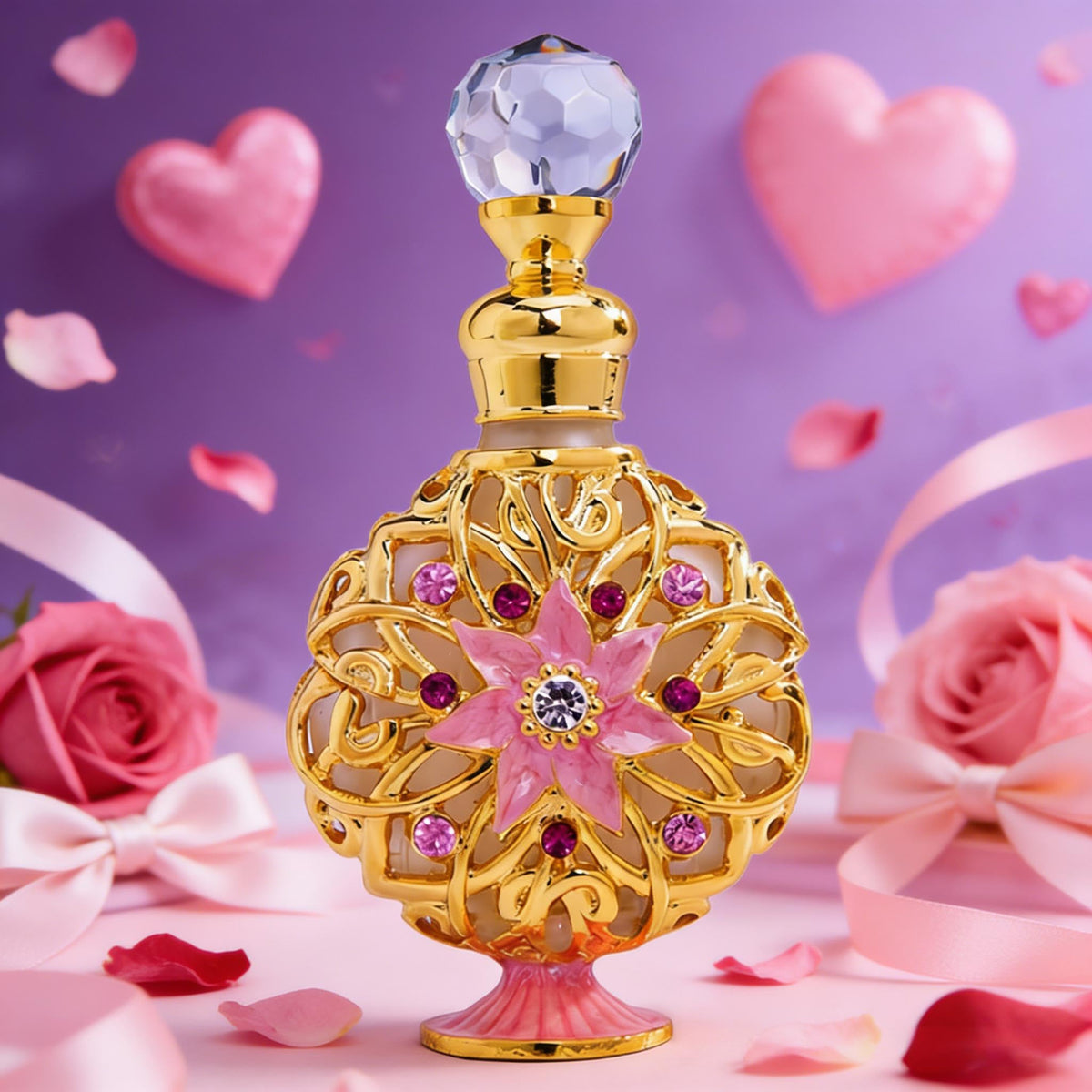 Détail de la tige en verre du flacon de parfum SEVENBEES