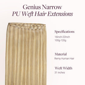 Détail des bords des extensions de cheveux GOO GOO