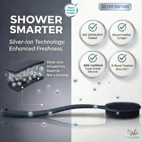 Détail des brins doux du gant de bain Avilana pour un nettoyage doux