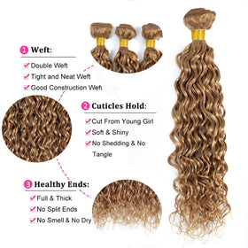 Détail des Bundles YOUNGHANN en Cheveux Humains Blonde Miel