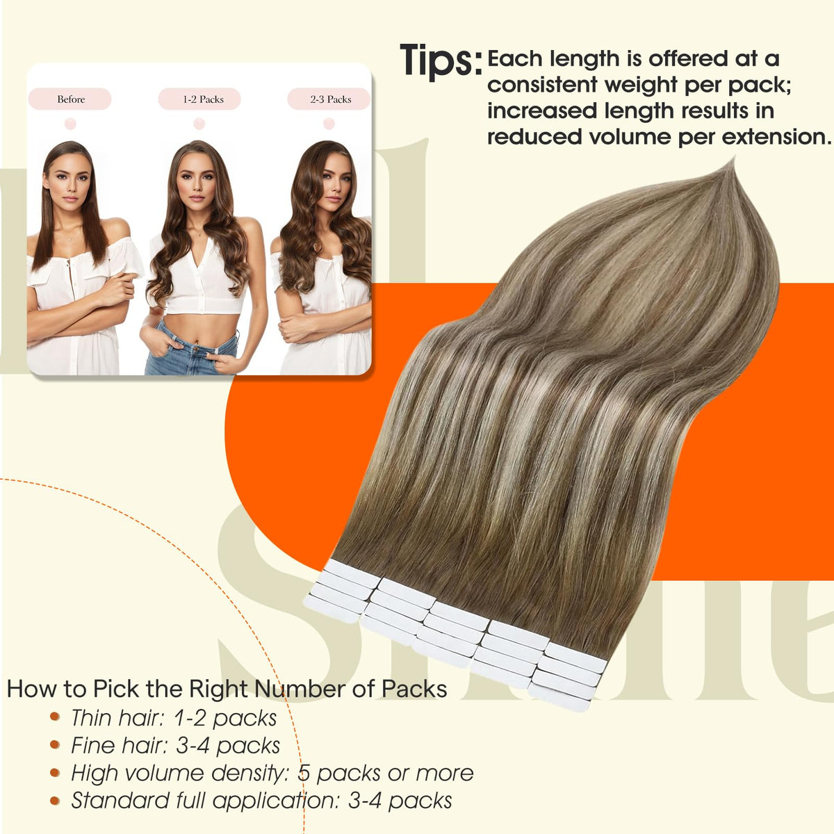 Détail des cheveux Remy des extensions Full Shine