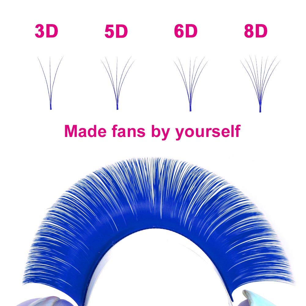 Détail des cils D Curl FADLASH en couleur bleue