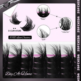 Détail des cils épais SOFENIDA montrant la texture