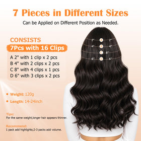 Détail des clips anti-glissement des extensions capillaires moucyo