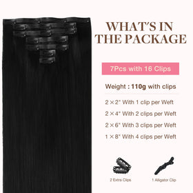 Détail des clips des extensions capillaires GOO GOO pour un ajustement sécurisé